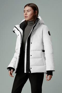 Chamarras Canada Goose Mujer México - Lyndale Abrigos Black Label Blancos TW9480162